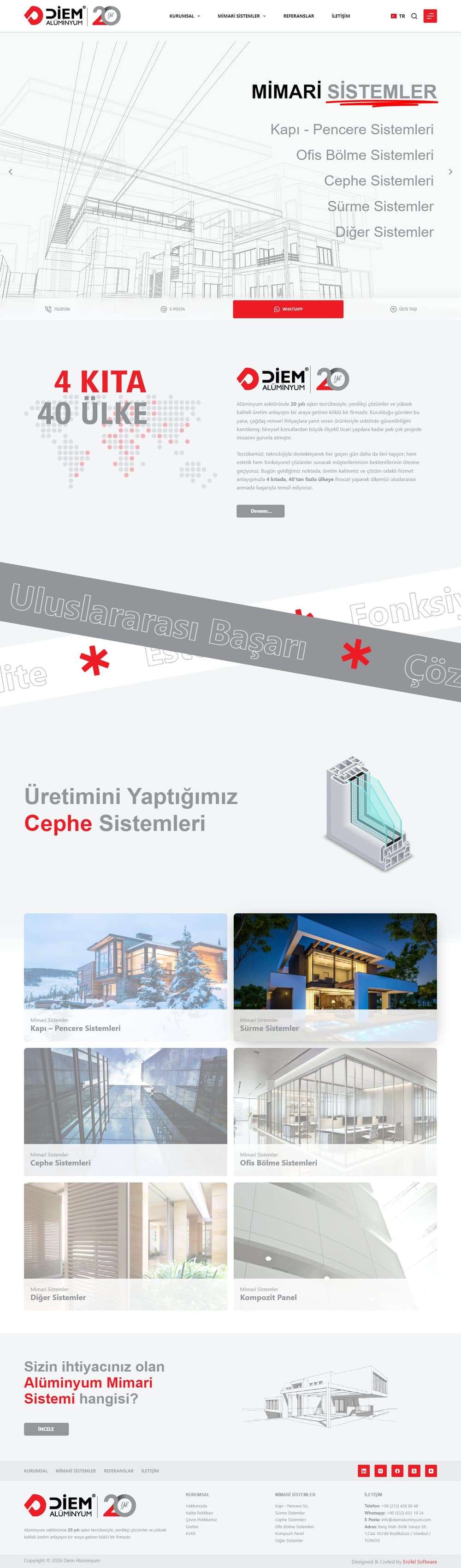 Diem Alüminyum web sitesi
